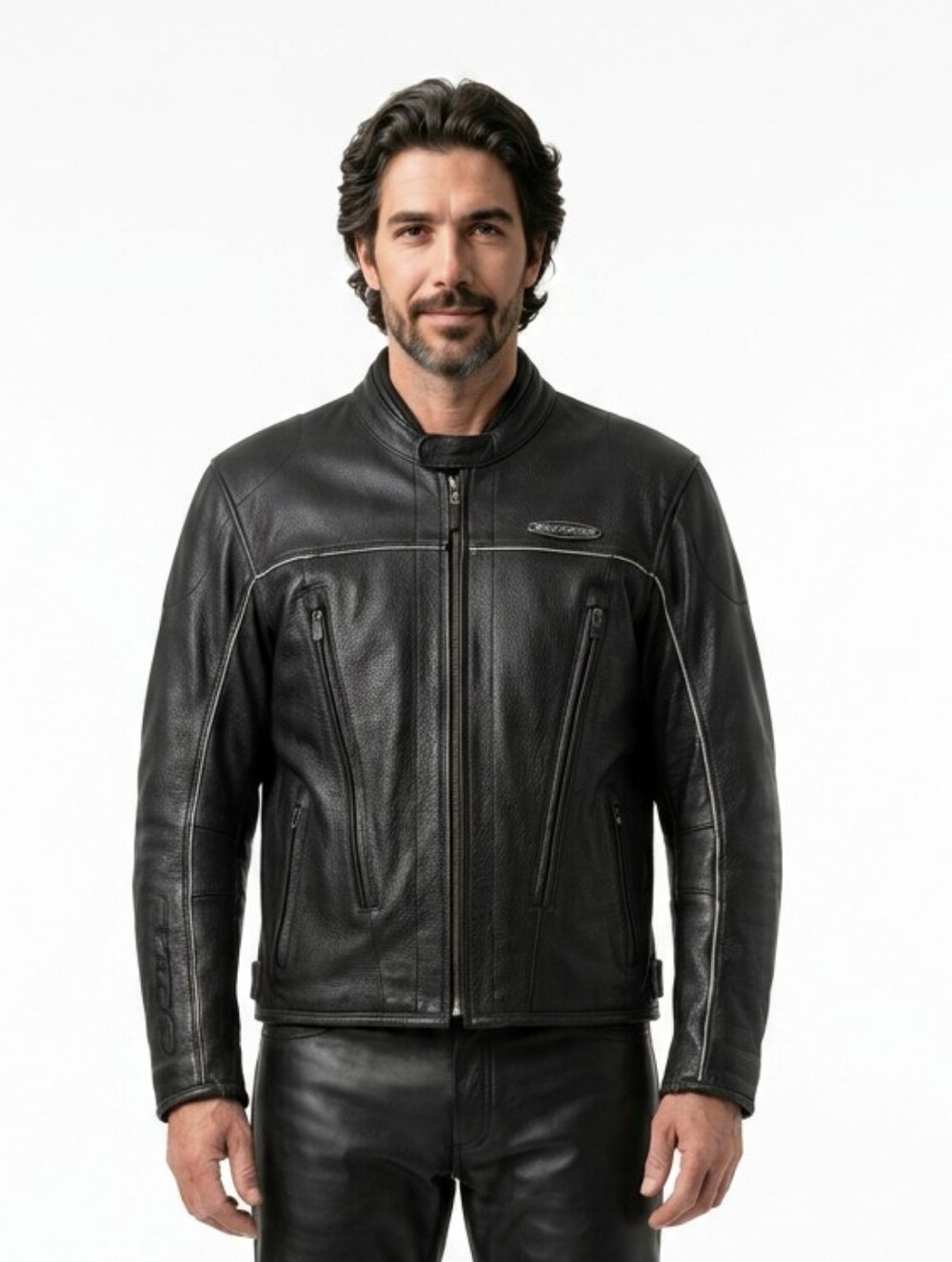 Harley Davidson An American Legend Water-Resistant Leather Jacket
